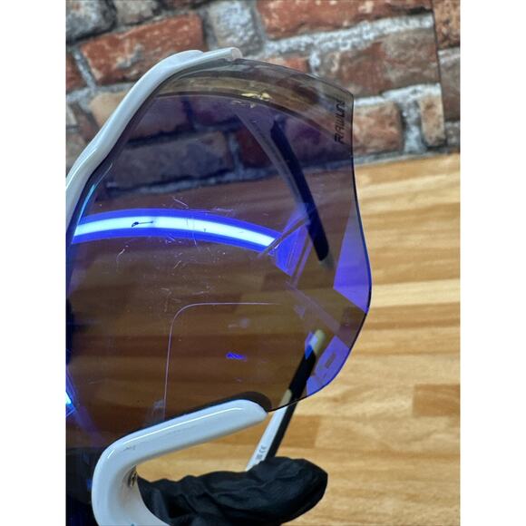 Rawlings Adult Baseball Sunglasses Blue Lenses White Frame light SR1223 RY2002 - Picture 6 of 7